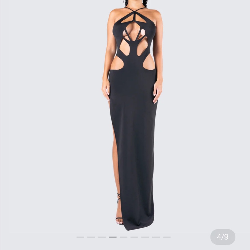 Finesse Black Cut Out Dress